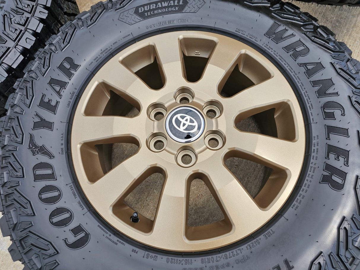 18" Toyota Land Cruiser OEM TRD wheels rims 95952 Tundra Sequoia BRONZE NEW Texas Truck Tire