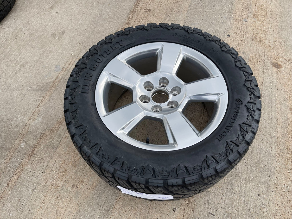 20" Chevy Silverado 1500 Tahoe Suburban OEM wheel rim 5652 tire spare Texas Truck Tire