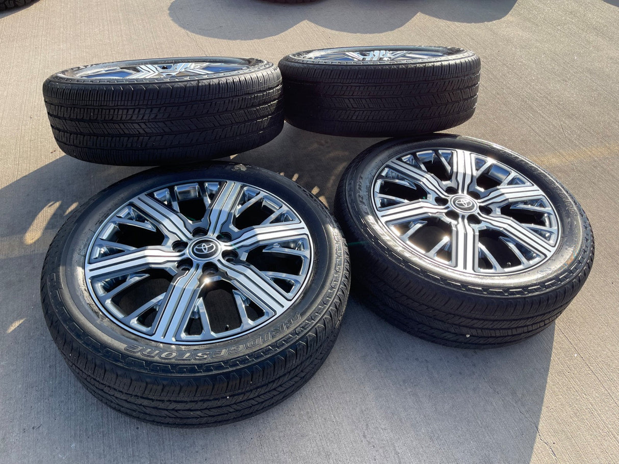 22" Toyota Tundra Sequoia OEM wheels rims 75282 Land Cruiser GX550 CAPSTONE Texas Truck Tire