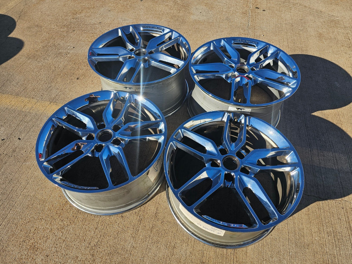 19" + 20" Chevy Corvette STINGRAY C7 OEM wheels rims 5634 5635 5640 5641 chrome Texas Truck Tire