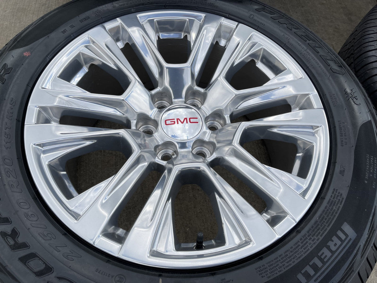20" GMC Sierra Yukon Denali OEM 5917 wheels rims Chevy 2022 2023 2025 2026 NEW Texas Truck Tire