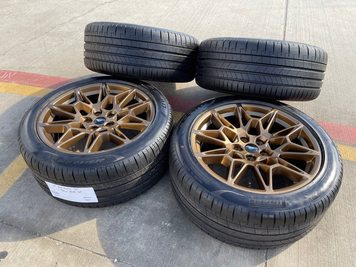 19" Ford Mustang GT Track Pack OEM 10600 10603 Bronze wheels rims 2026 2027 NEW Texas Truck Tire