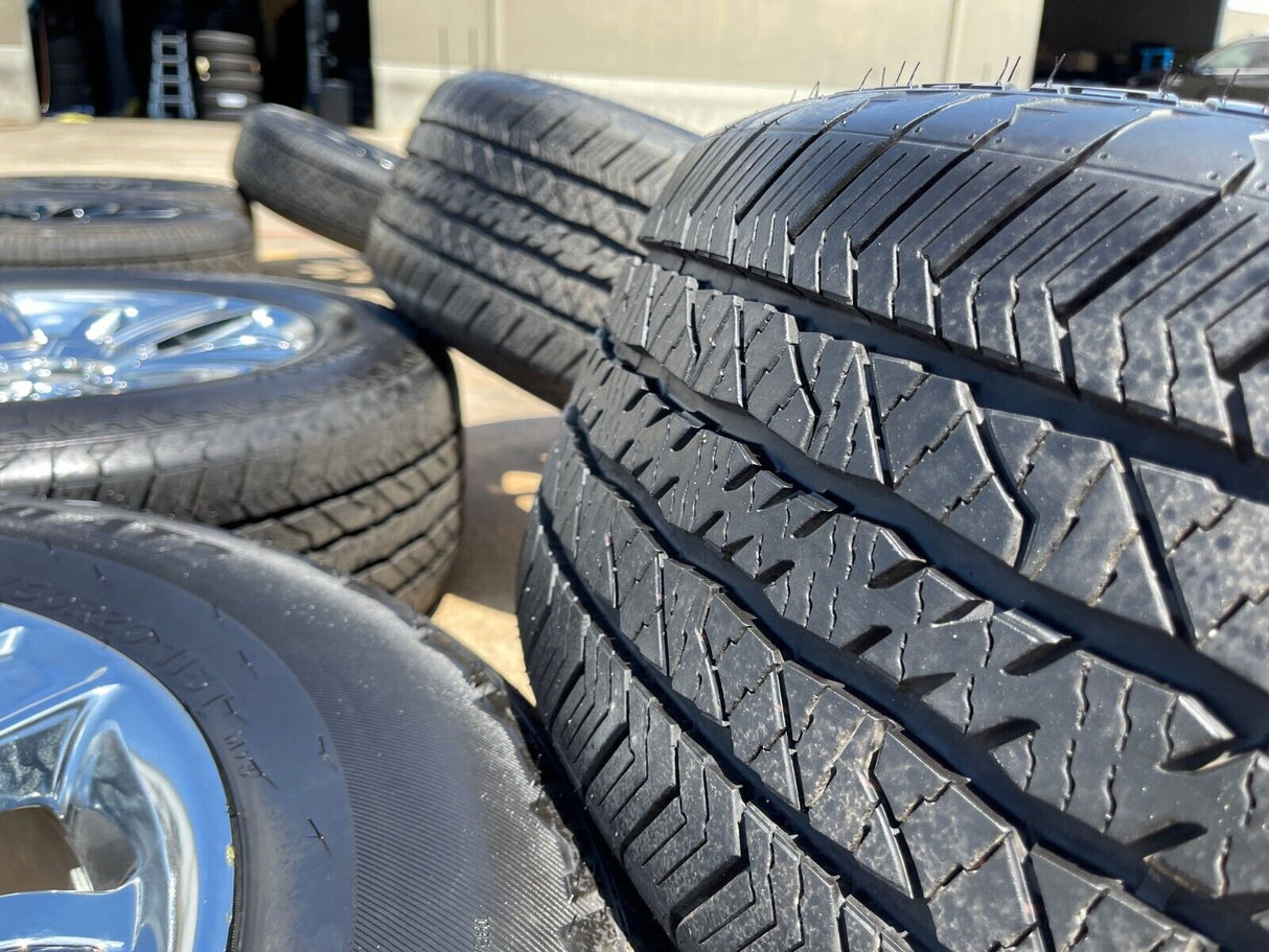 20" Chevy Silverado Tahoe OEM wheels rims 5653 CHROME 2016 2017 2018 2019 2020 Texas Truck Tire