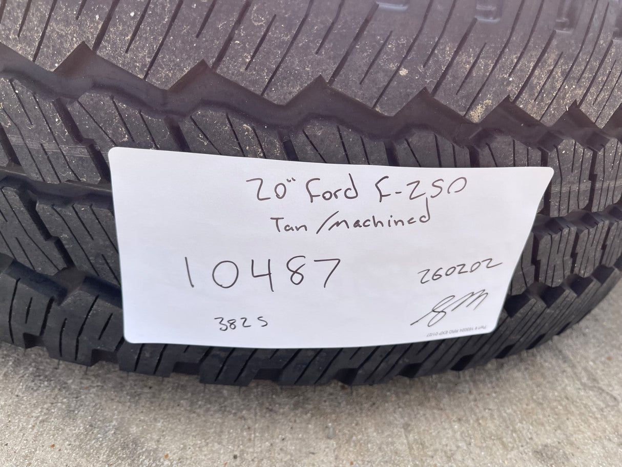 20" Ford F-250 F-350 OEM 10487 LIMITED KING RANCH tan wheels rims 2025 2026 NEW Texas Truck Tire