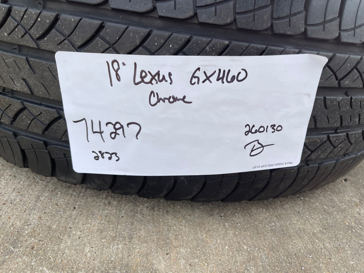 18" Lexus GX460 GX470 Tacoma 4Runner OEM 74297 CHROME wheels rims MICHELIN Texas Truck Tire