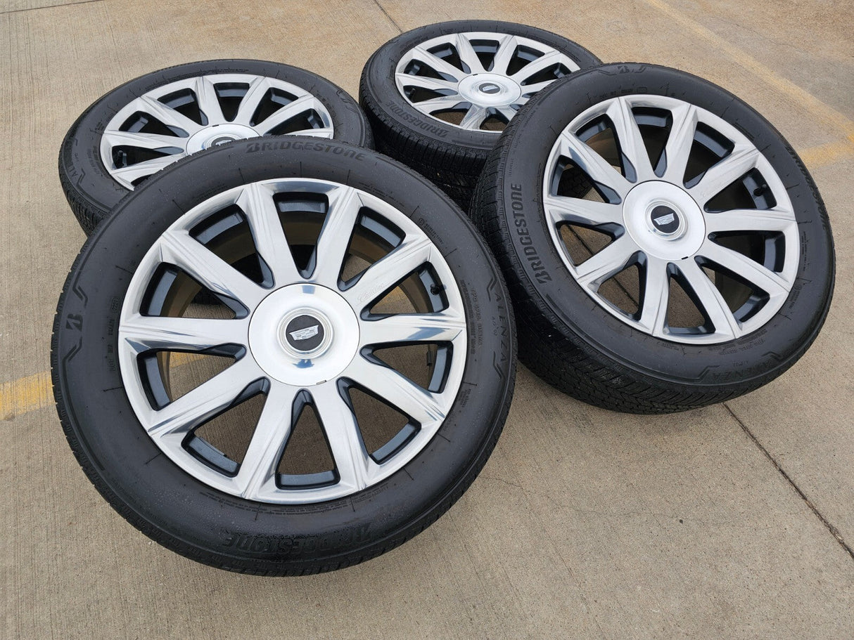 22" Cadillac Escalade Platinum OEM ORIGINAL 95078 wheels rims BRIDGESTONE Texas Truck Tire