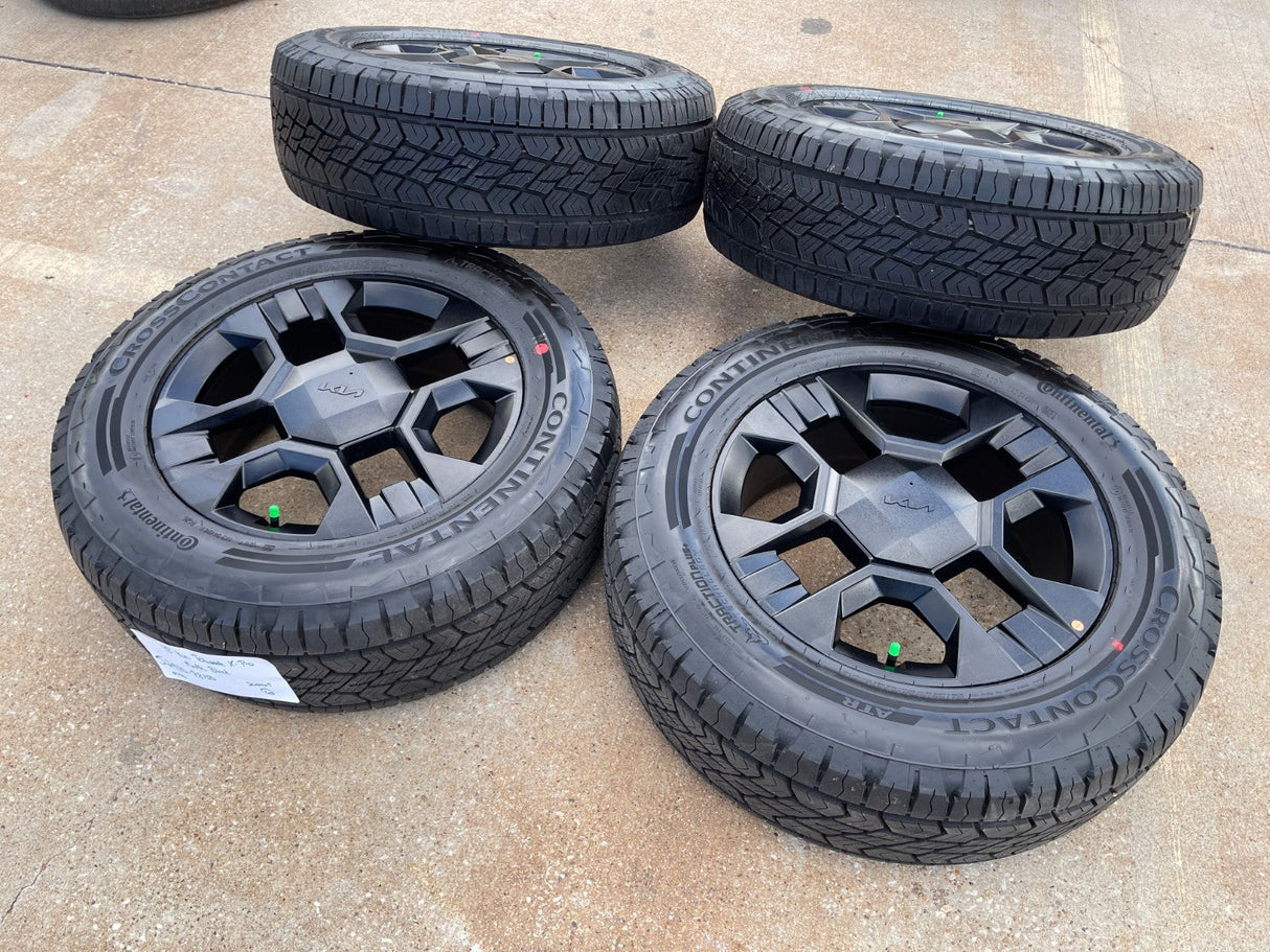 18" Kia Telluride X-PRO OEM wheels rims Sorento Sedona CONTINENTAL 2026 2027 NEW Texas Truck Tire
