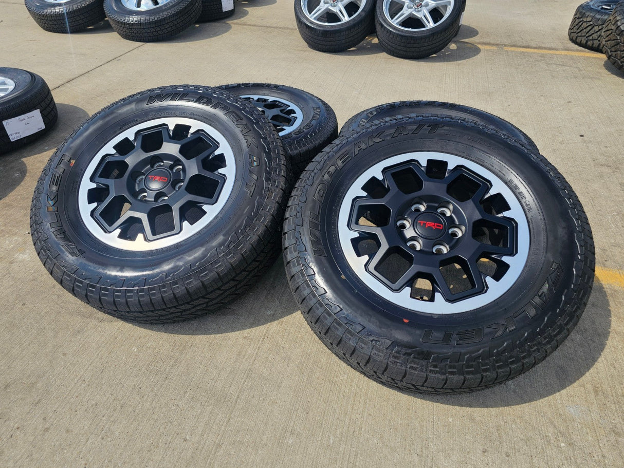 18" Toyota Tacoma 4Runner TRD OEM wheels rims 94199 A/T NEW 2025 2026 Texas Truck Tire