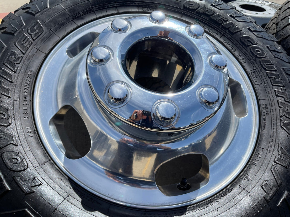 17" Ford F-350 Dually OEM 10477 10478 rims wheels 2023 2024 2025 TOYO A/T3 Texas Truck Tire