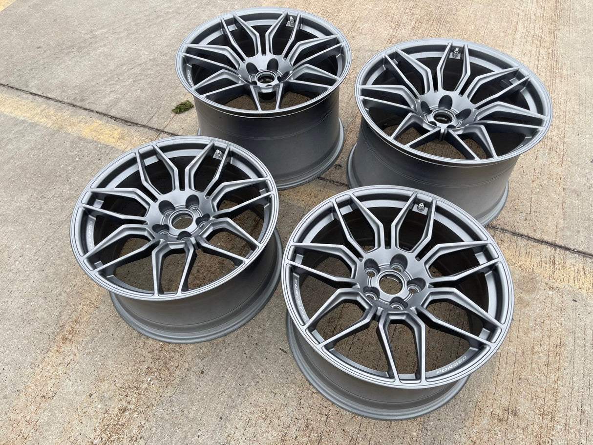 20" + 21" Chevy Corvette Z06 C8 OEM 95580 95581 wheels rims 2024 2025 2026 NEW Texas Truck Tire