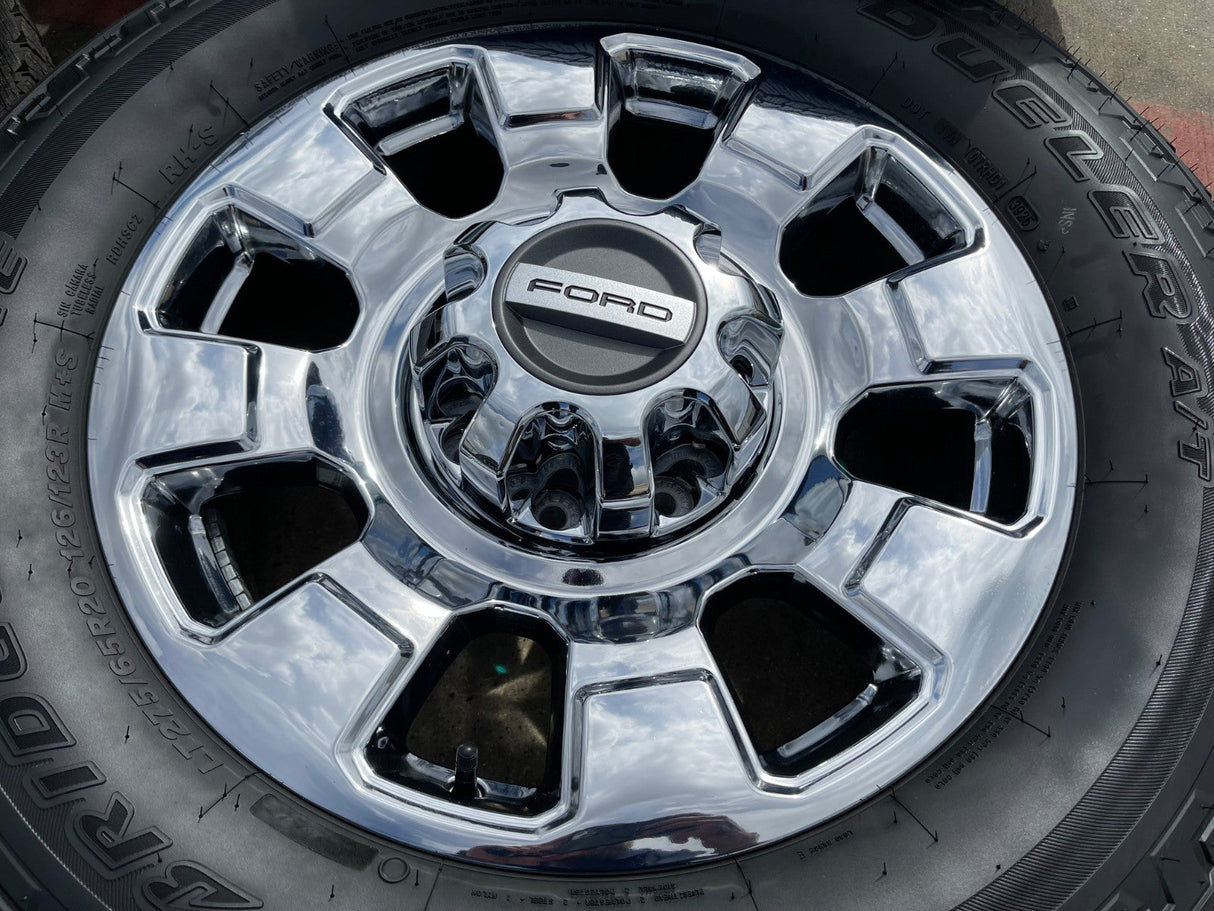 20" Ford F-250 F-350 OEM Lariat 10295 25085 10552 wheels rims 2026 NEW Texas Truck Tire