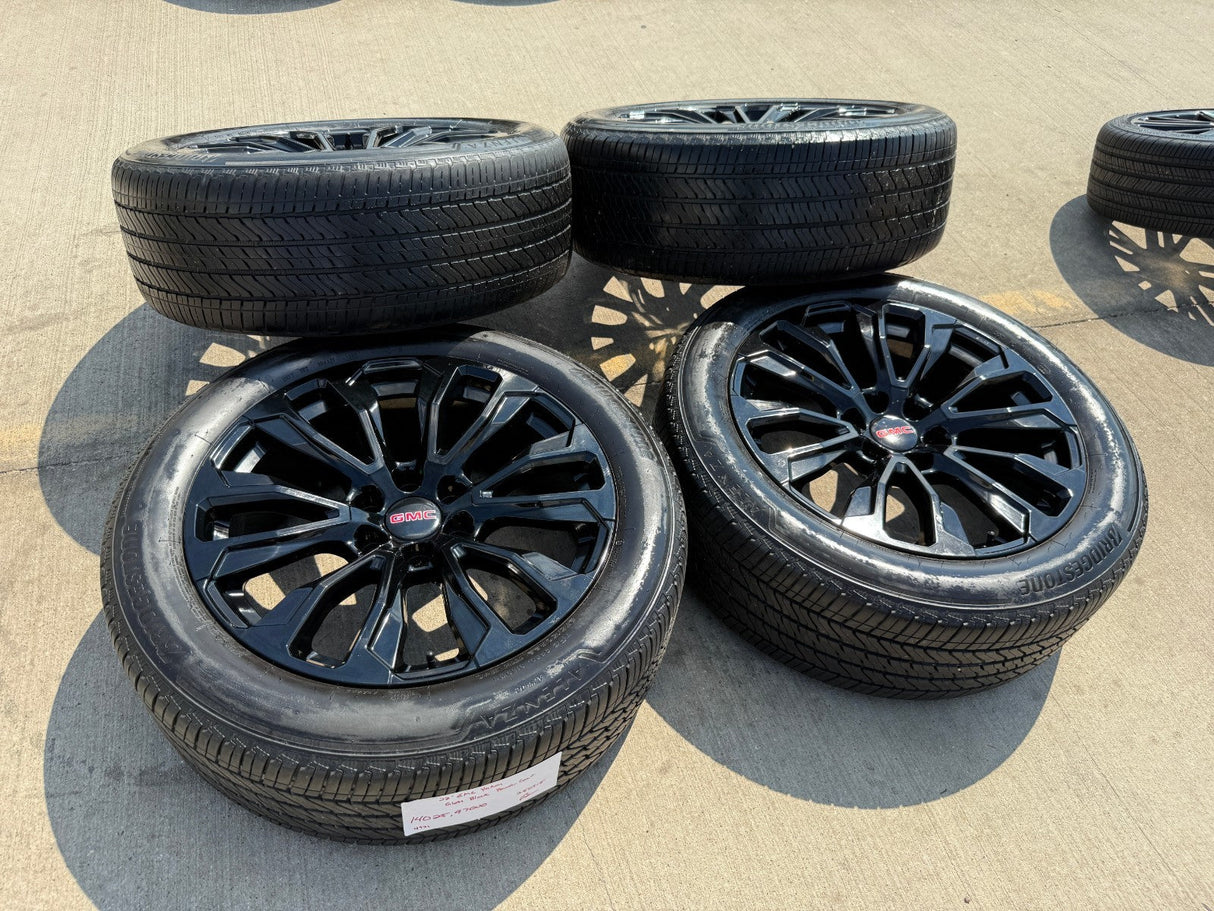 22" GMC Yukon Sierra DENALI OEM wheels rims 14025 97000 tires Texas Truck Tire
