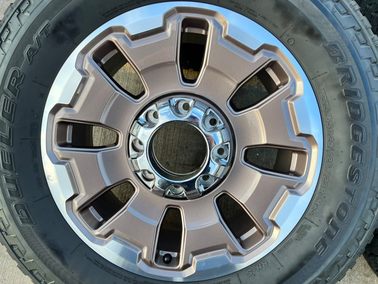 20" Ford F-250 F-350 OEM 10487 LIMITED KING RANCH tan wheels rims 2024 2025 2026 Texas Truck Tire