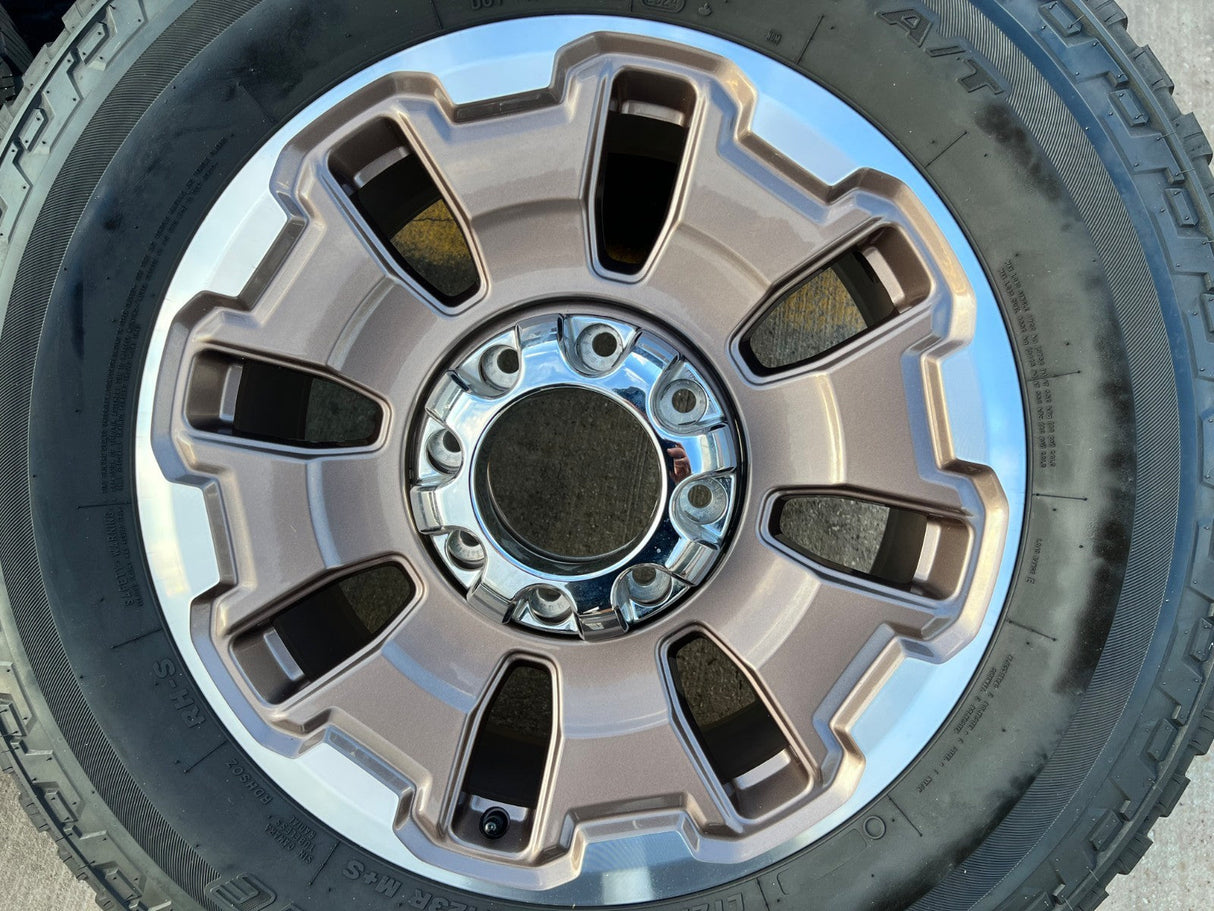 20" Ford F-250 F-350 OEM 10487 LIMITED KING RANCH tan wheels rims 2024 2025 2026 Texas Truck Tire