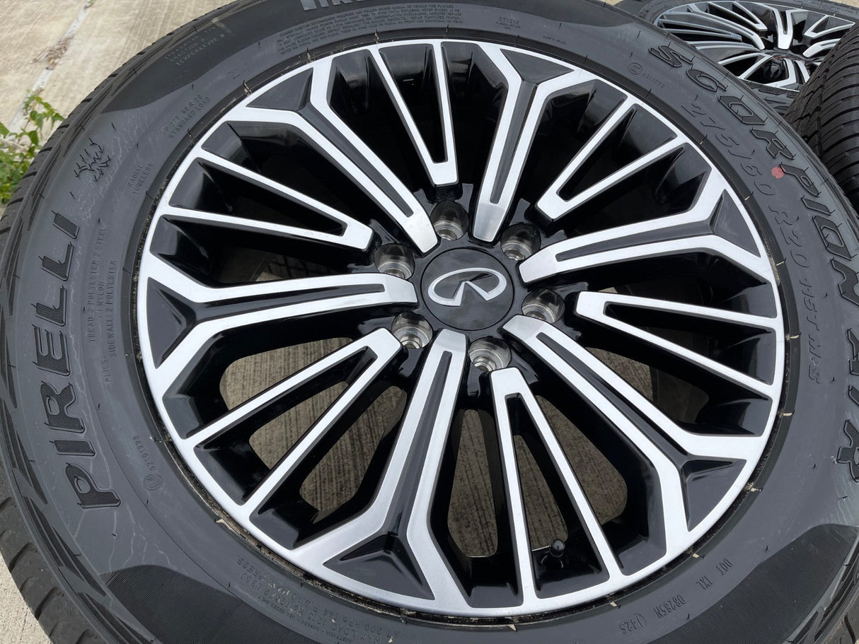 20" Nissan Titan PRO-4X Armada OEM wheels rims tires black 2024 2025 2026 NEW Texas Truck Tire