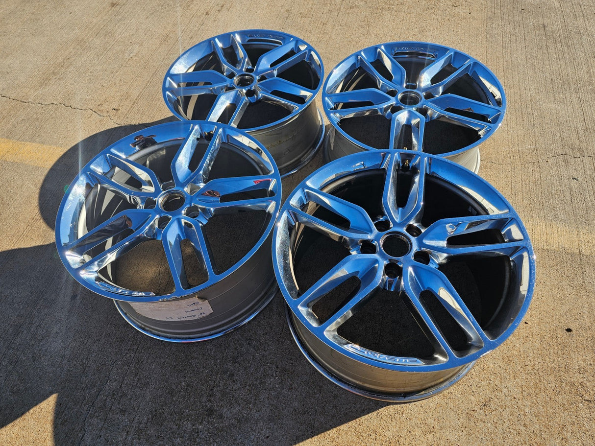 19" + 20" Chevy Corvette STINGRAY C7 OEM wheels rims 5634 5635 5640 5641 chrome Texas Truck Tire