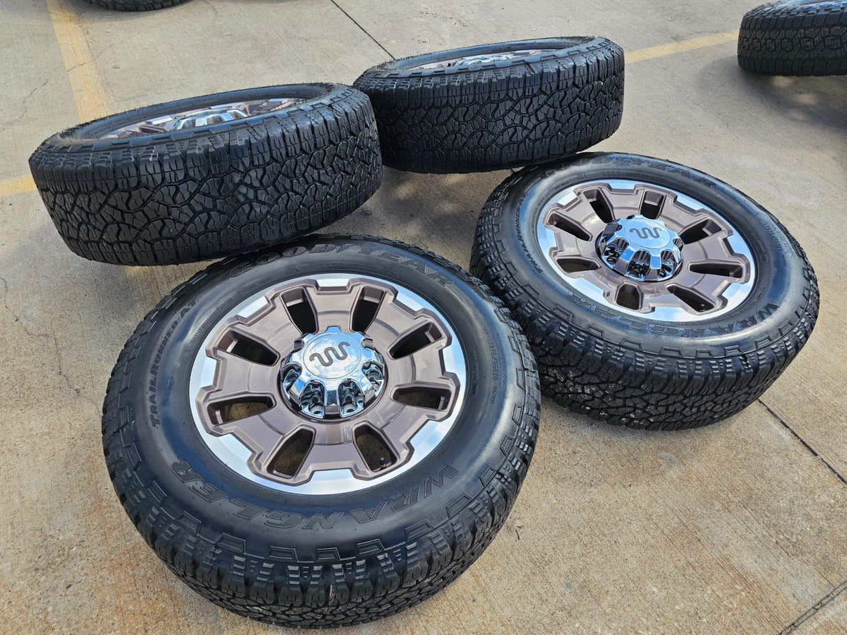 20" Ford F-250 F-350 OEM 10487 LIMITED KING RANCH tan wheels rims GOODYEAR Texas Truck Tire