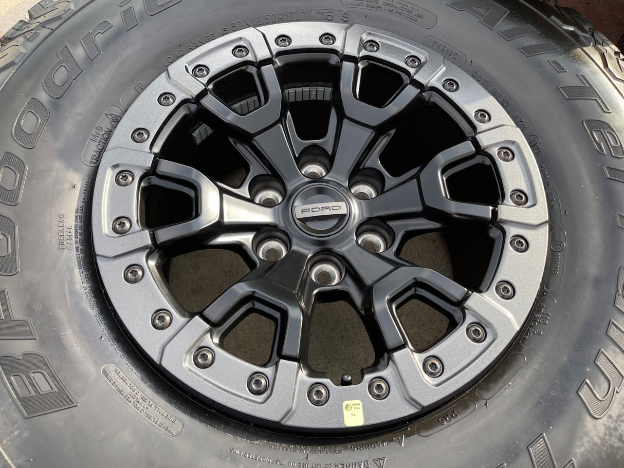 17" Ford F-150 Raptor Bronco R OEM BEADLOCK 51222 rims wheels 2025 2026 NEW 37" Texas Truck Tire