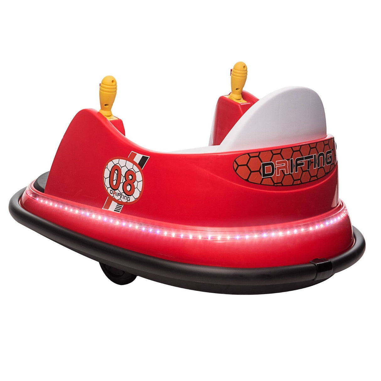 6V Kids Ride-On Bumper Car with Remote Control, 360° Spin and Flashing Lights for Toddlers