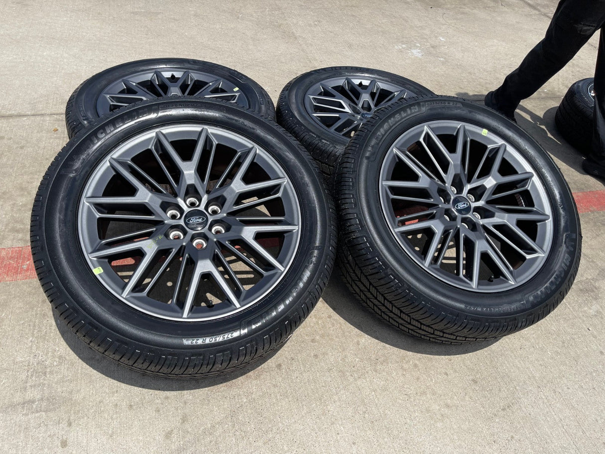 22" Ford F-150 LIMITED Plus OEM 94221 rims wheels Expedition 2024 2025 2026 NEW Texas Truck Tire