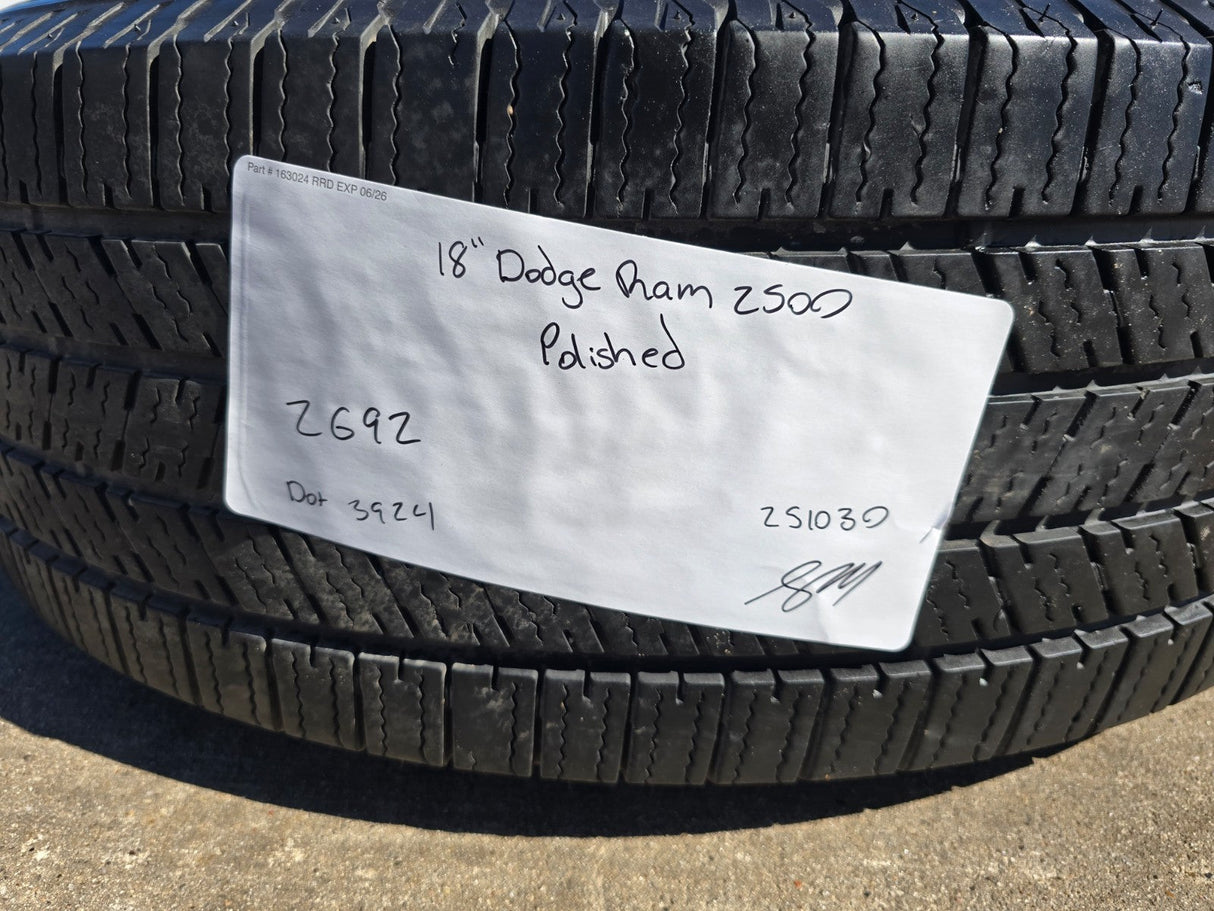 18" Ram 2500 3500 Laramie Power Wagon OEM wheels rims 2692 tires FIRESTONE Texas Truck Tire