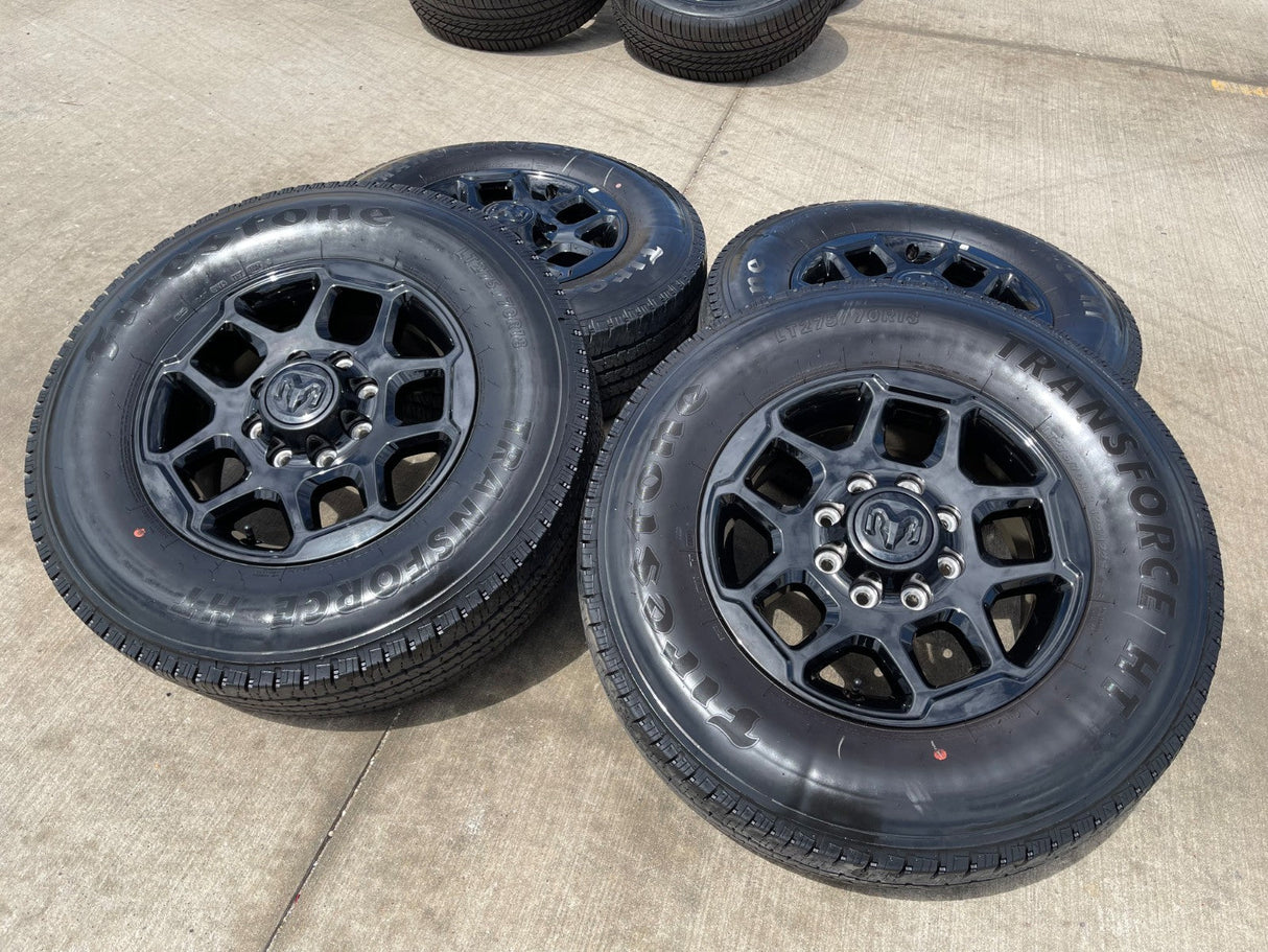 18" Dodge Ram 2500 3500 OEM 68629288 wheels rims FIRESTONE HT Texas Truck Tire