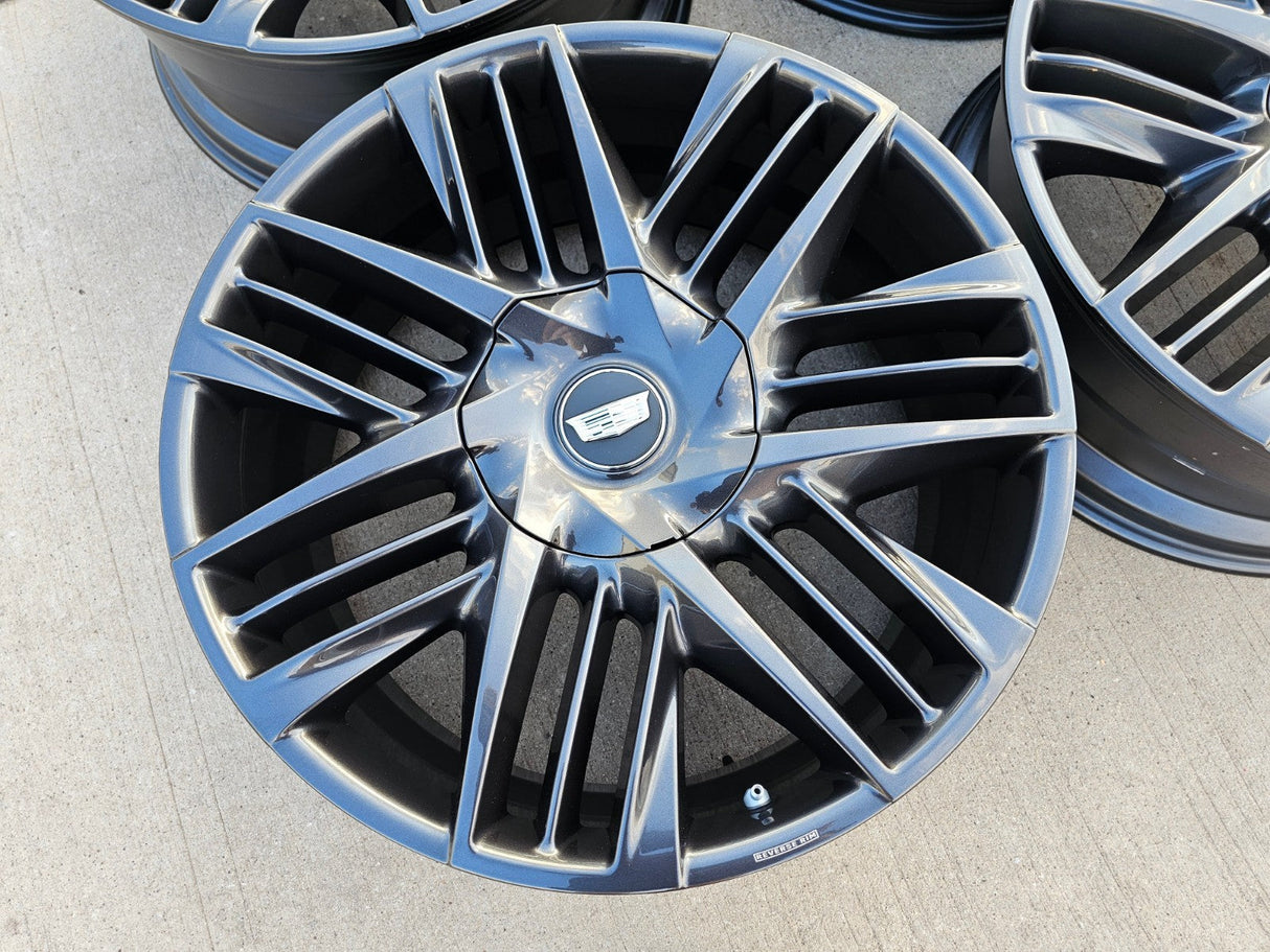 24" Cadillac Escalade IQ Deep Space EV OEM wheels rims Hummer 2500 2025 2026 NEW Texas Truck Tire