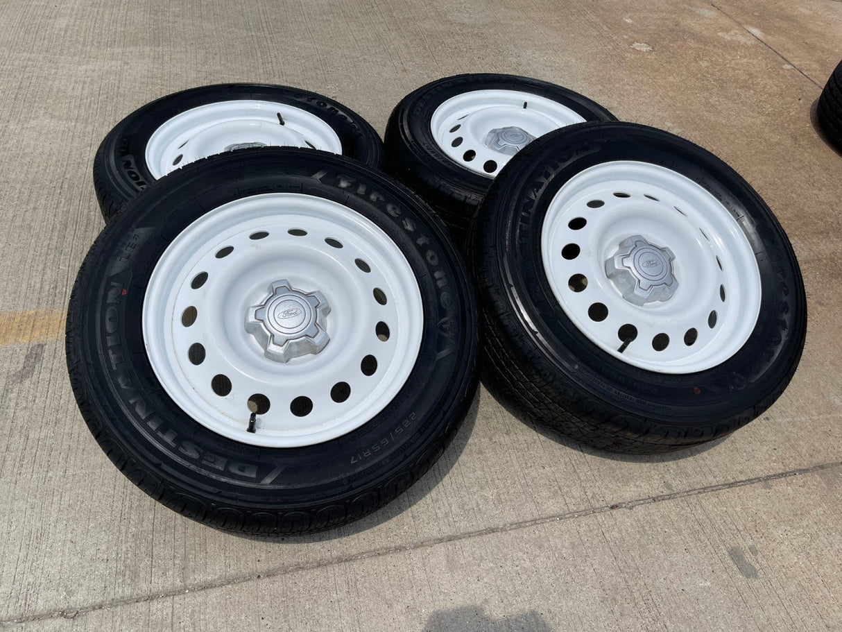 17" Ford Maverick Bronco Sport WHITE rims wheels 10415 OEM NEW Texas Truck Tire