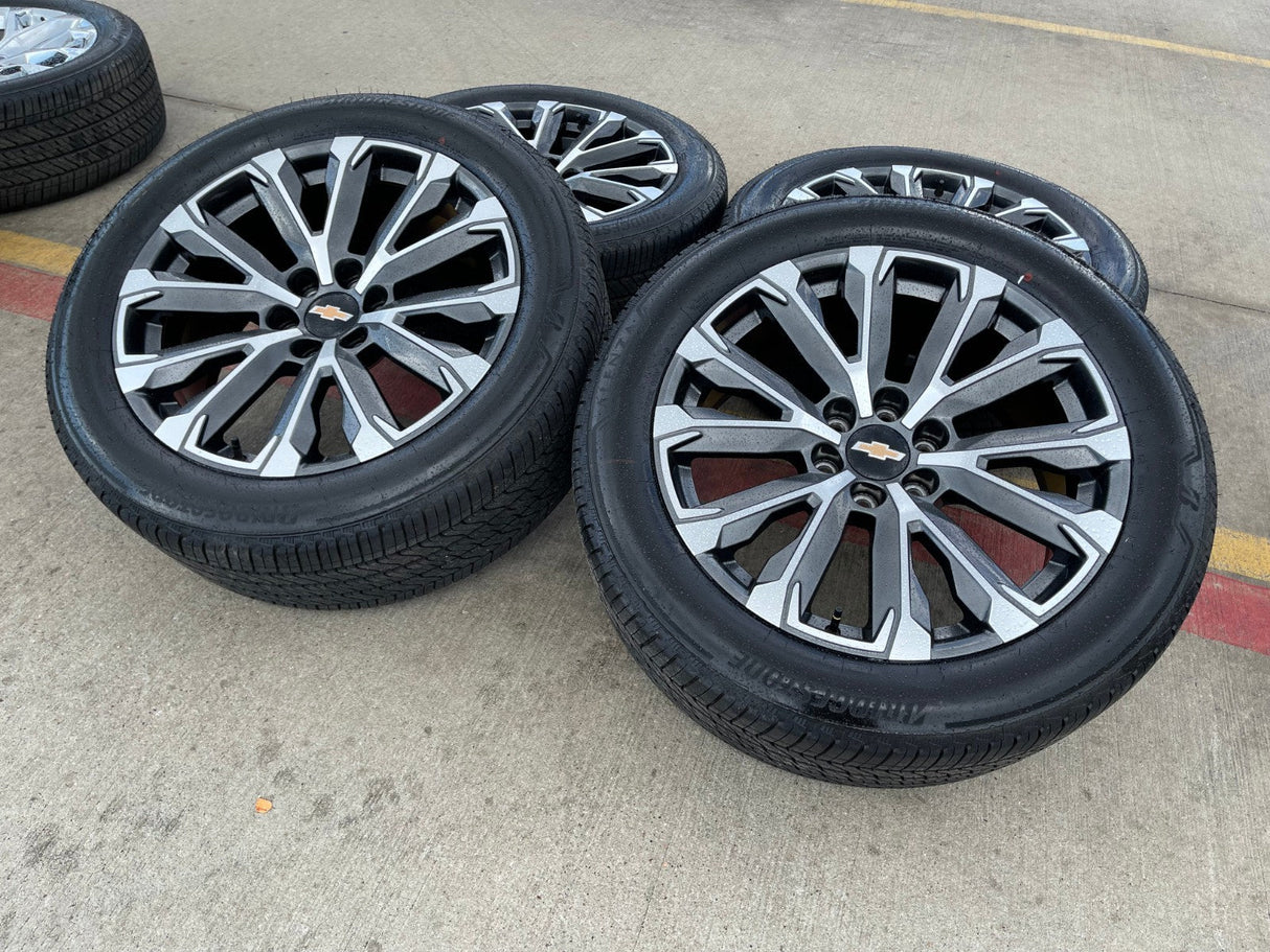 22" Chevy Tahoe Silverado Suburban OEM wheels rims 2022 2023 2024 2025 2026 NEW Texas Truck Tire