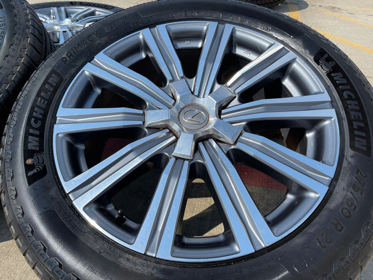 21" Lexus LX570 Toyota Land Cruiser OEM 74341 wheels rims 5x150 MICHELIN NEW Texas Truck Tire