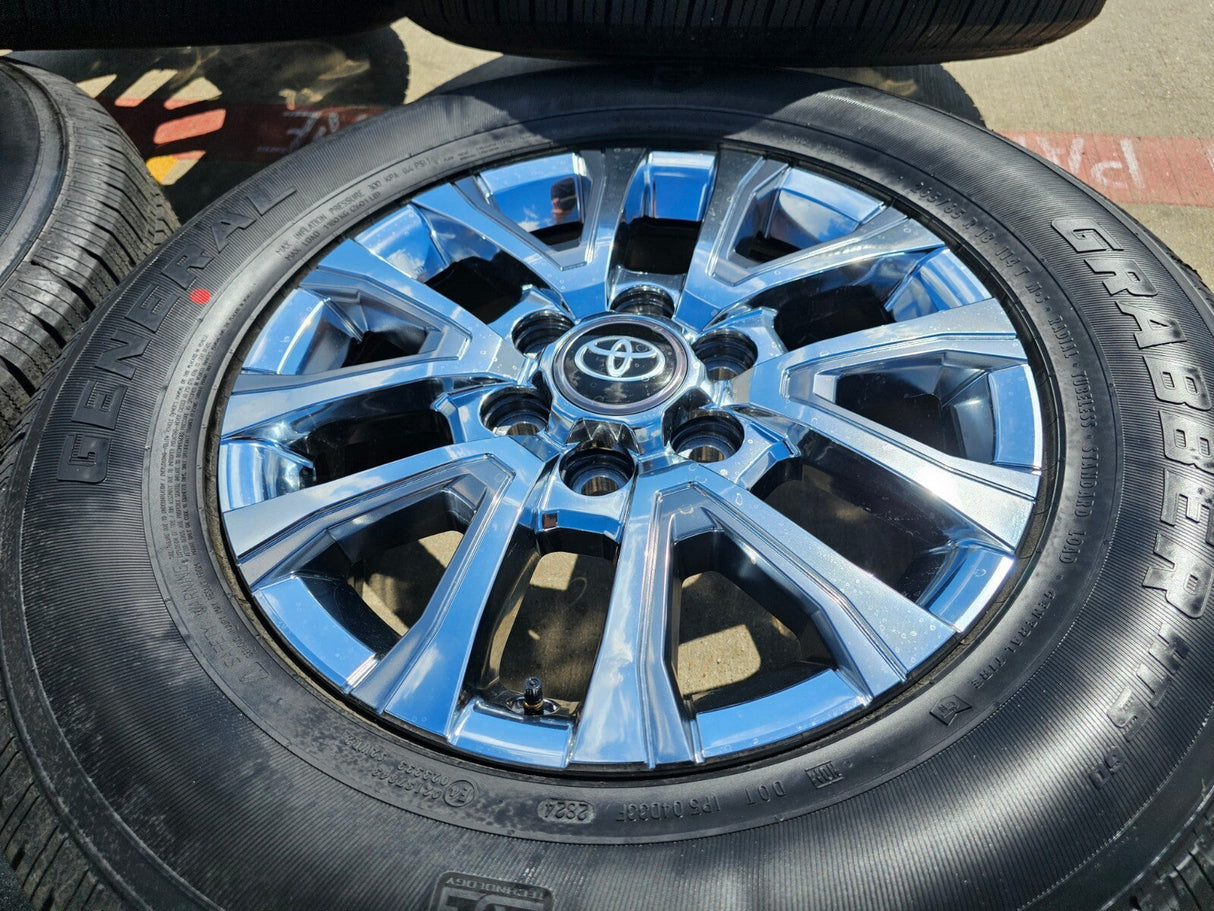 18" Toyota Tacoma LIMITED OEM chrome wheels rims 4260 4Runner 2024 2025 2026 NEW Texas Truck Tire