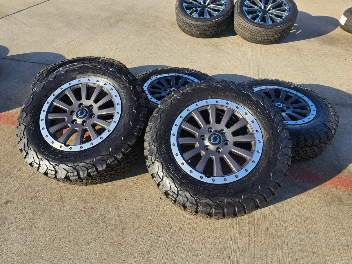 (5) 18" INEOS Grenadier OEM wheels rims Beadlock 2023 2024 2025 2026 NEW BFG Texas Truck Tire