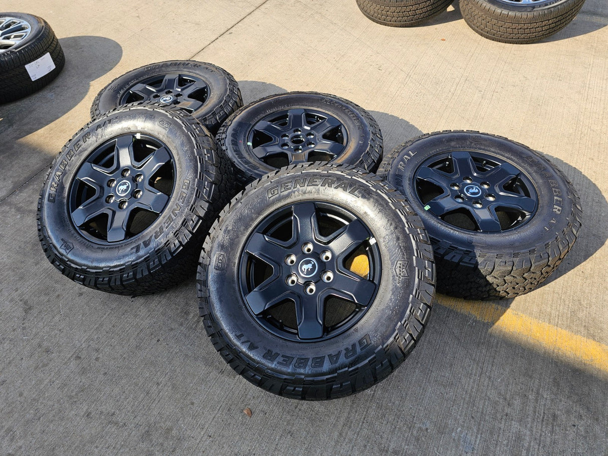 17" Ford Bronco wheels rims 95292 10383 SASQUATCH Ranger 2024 2025 GENERAL A/TX Texas Truck Tire