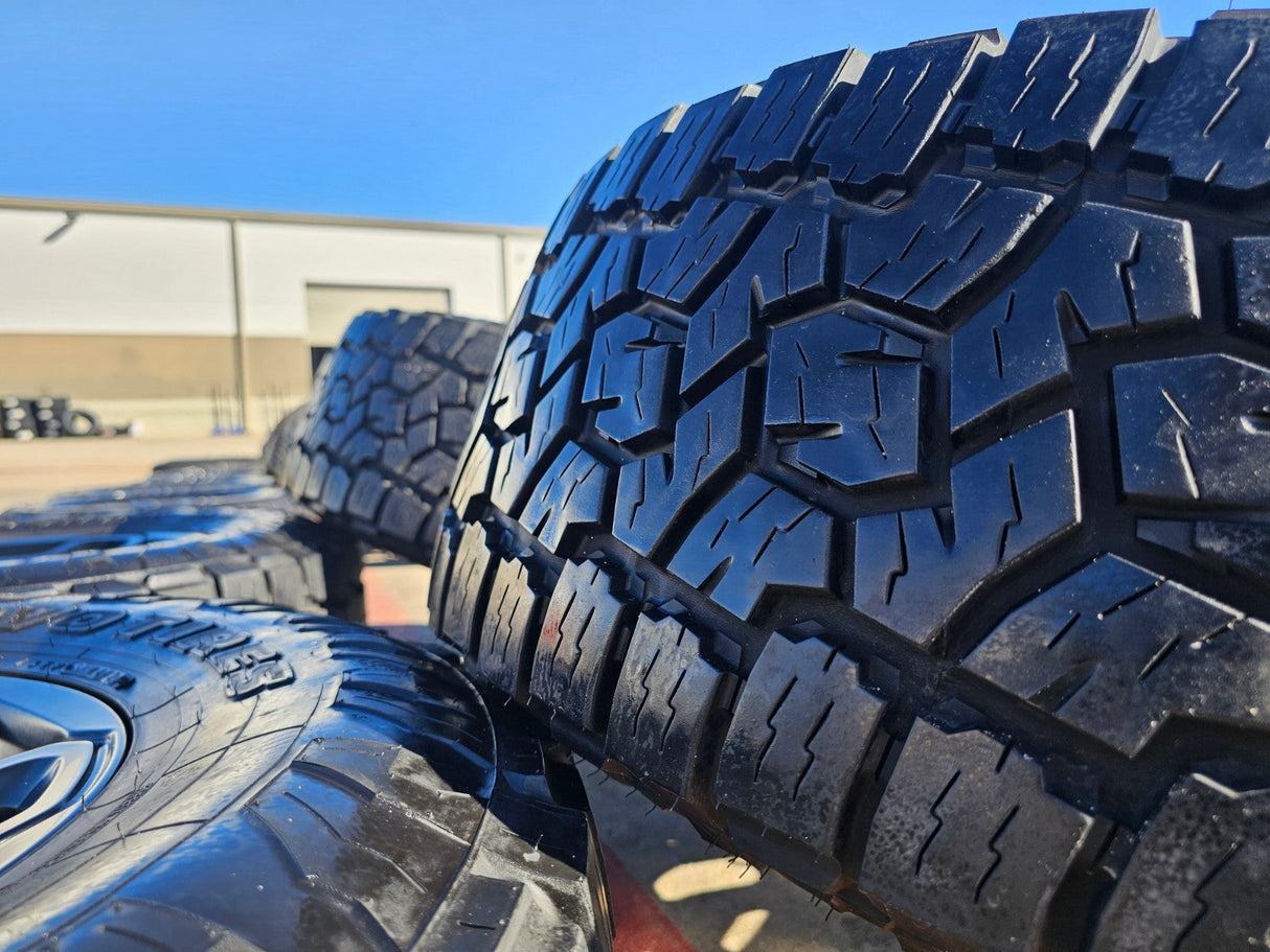 18" Dodge Ram 1500 TRX RHO Black OEM 66002 wheels rims TOYO A/T3 35" Texas Truck Tire