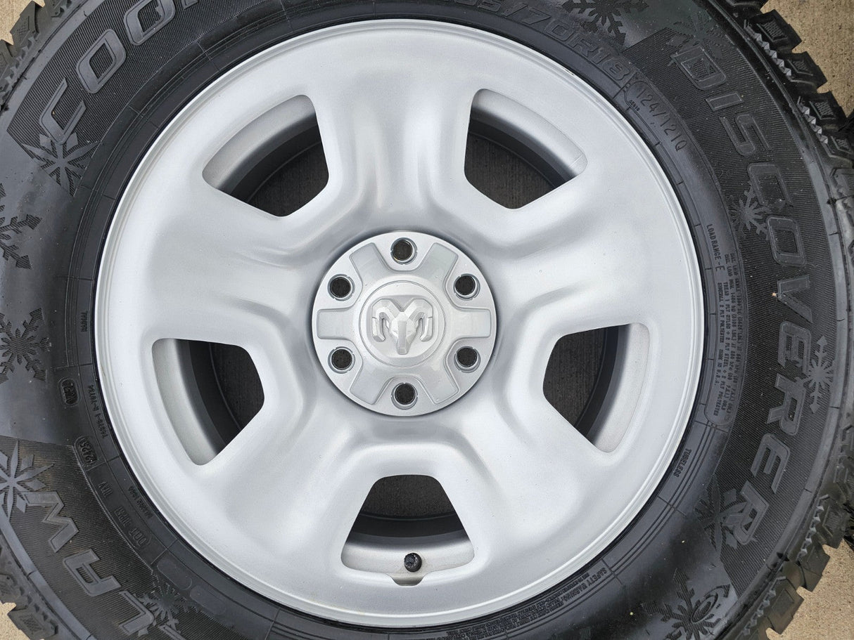 18" Ram 1500 OEM 2667 stock wheels rims SNOW tires 2022 2023 2024 2025 2026 Texas Truck Tire