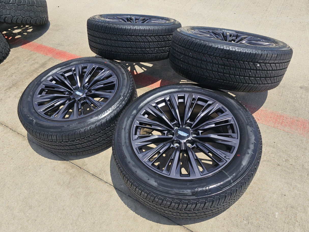 22" Cadillac Escalade V V600 Platinum OEM ORIGINAL rims 2025 2026 NEW Texas Truck Tire