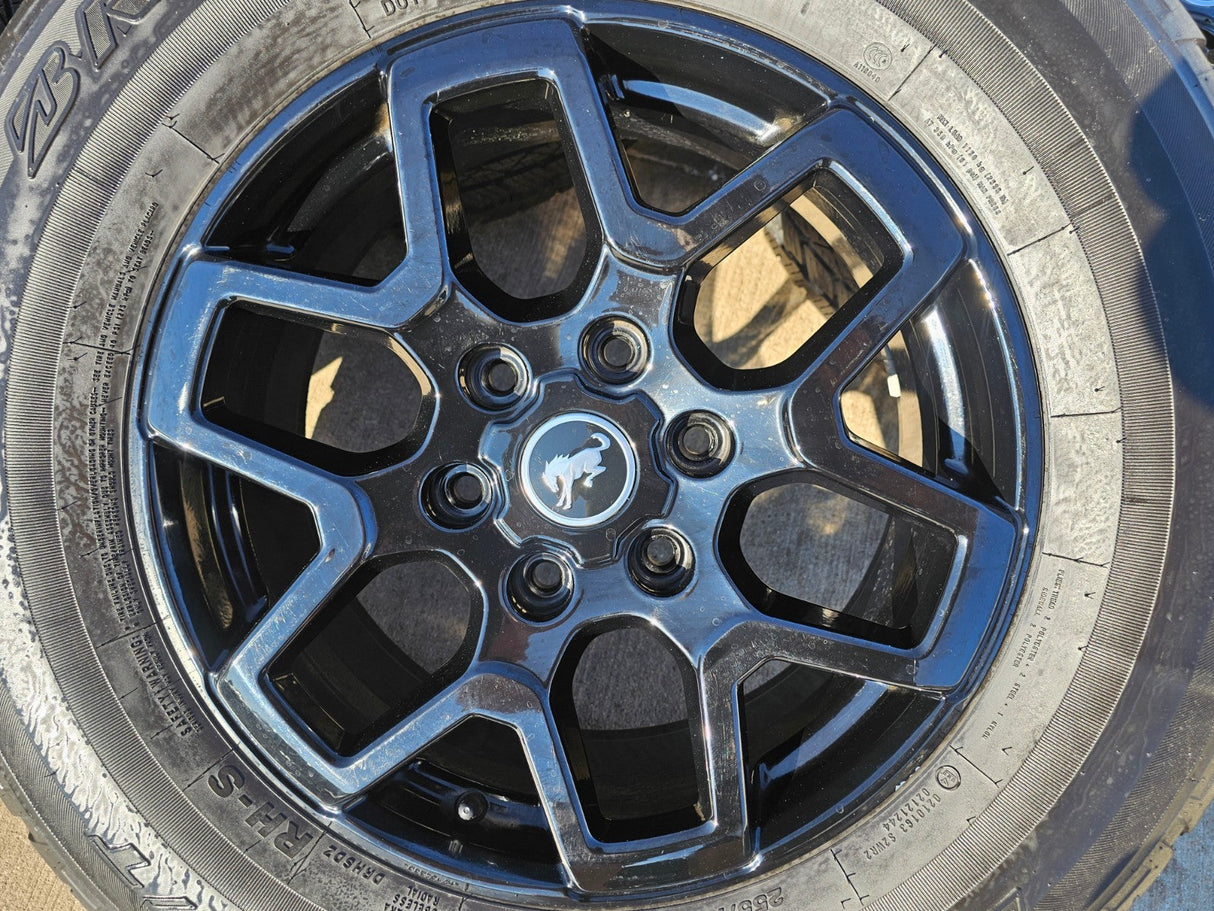18" Ford Bronco wheels rims tires black 95213 Ranger 2023 2024 2025 2026 Texas Truck Tire