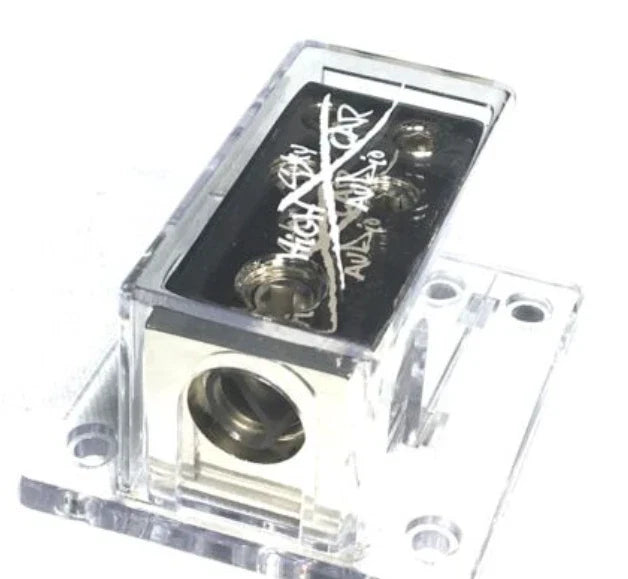 Sky High Car Audio (1) 1/0 to (4) 4G Distribution Block