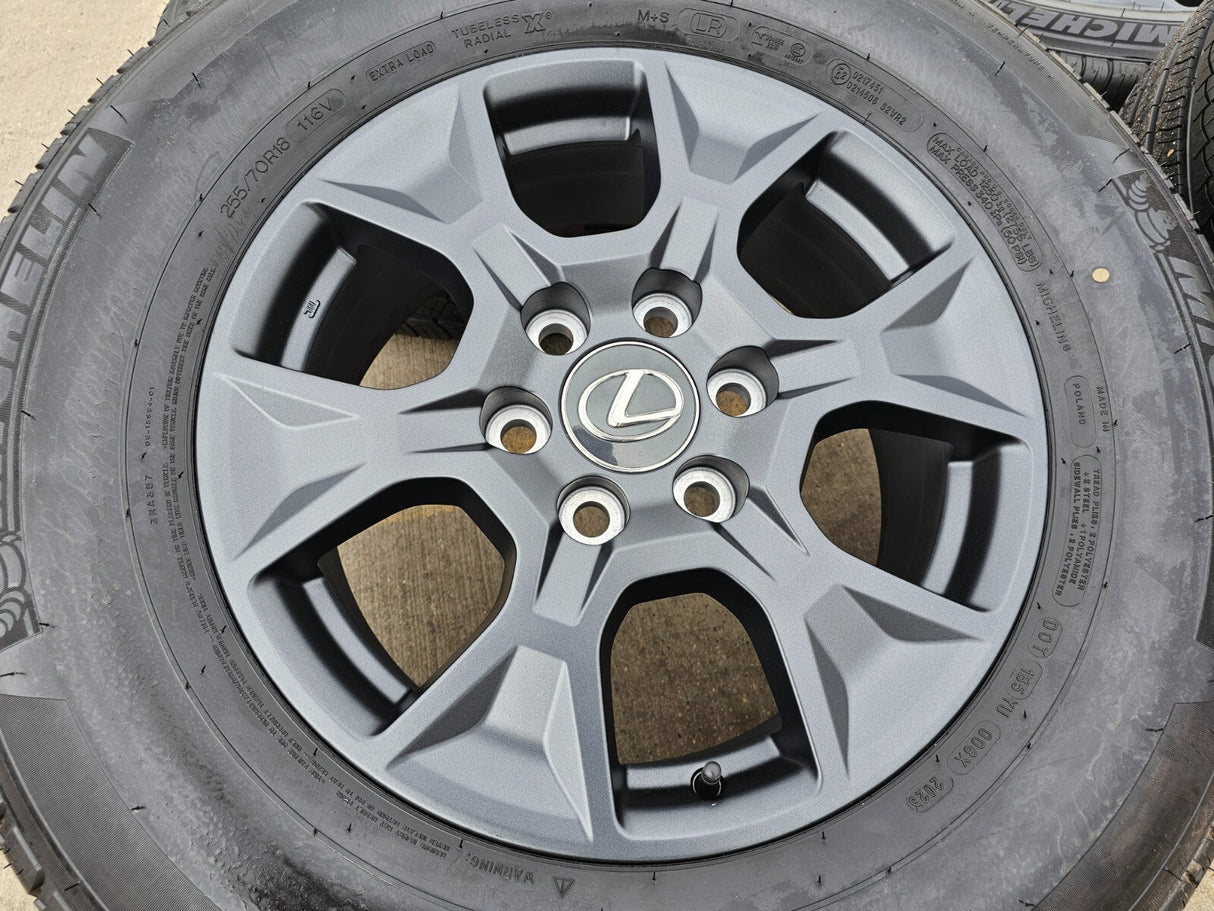 18" Lexus GX550 OEM 10544 wheels rims Land Cruiser Tundra Sequoia NEW MICHELIN Texas Truck Tire