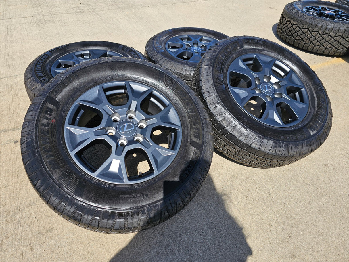 18" Lexus GX550 OEM wheels rims Toyota Land Cruiser Tundra Sequoia MICHELIN NEW Texas Truck Tire