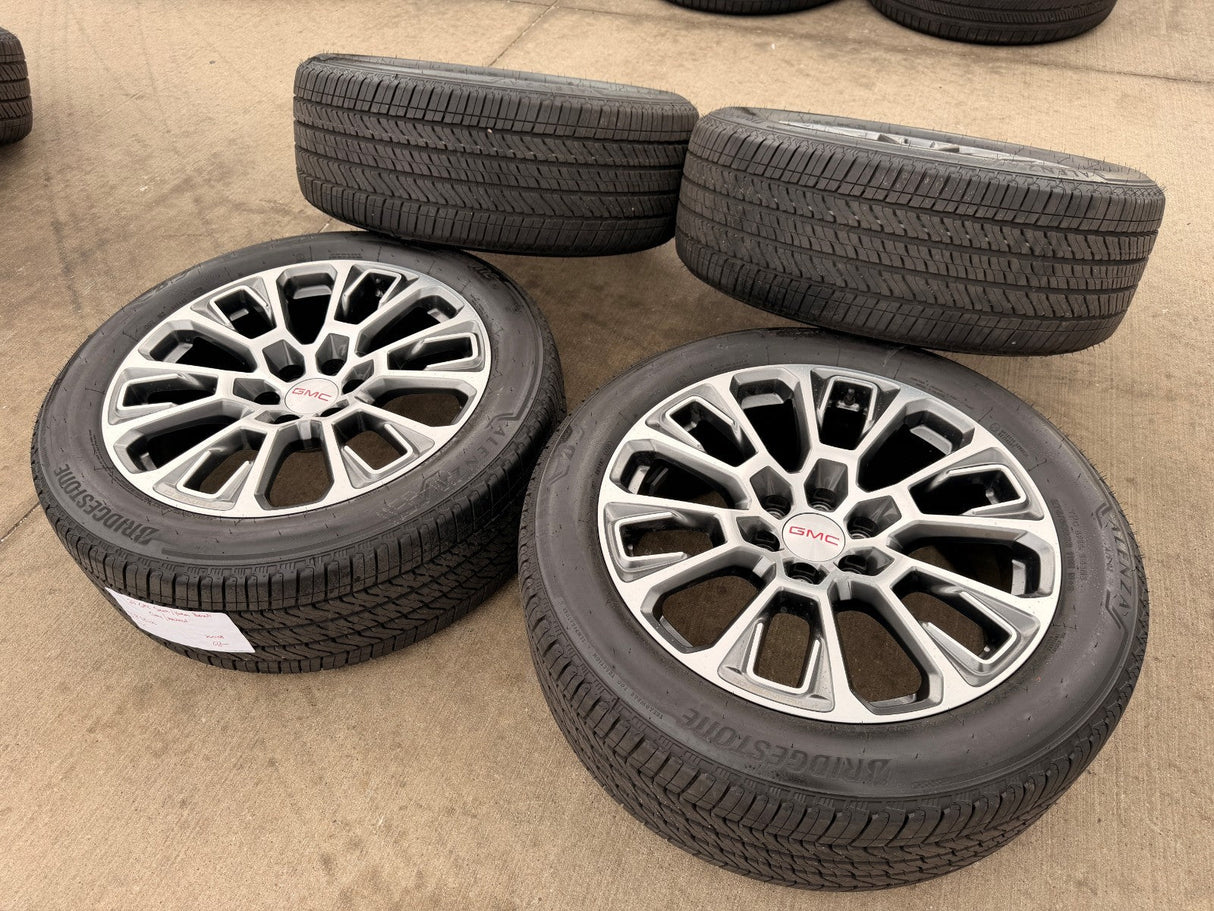 22" GMC Yukon Sierra DENALI OEM wheels rims Tahoe tires 2024 2025 2026 NEW Texas Truck Tire