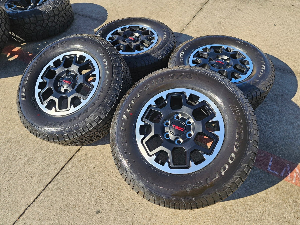 17" Toyota Tacoma 4Runner TRD OEM 10638 wheels rims 2024 2025 2026 BFG NEW Texas Truck Tire