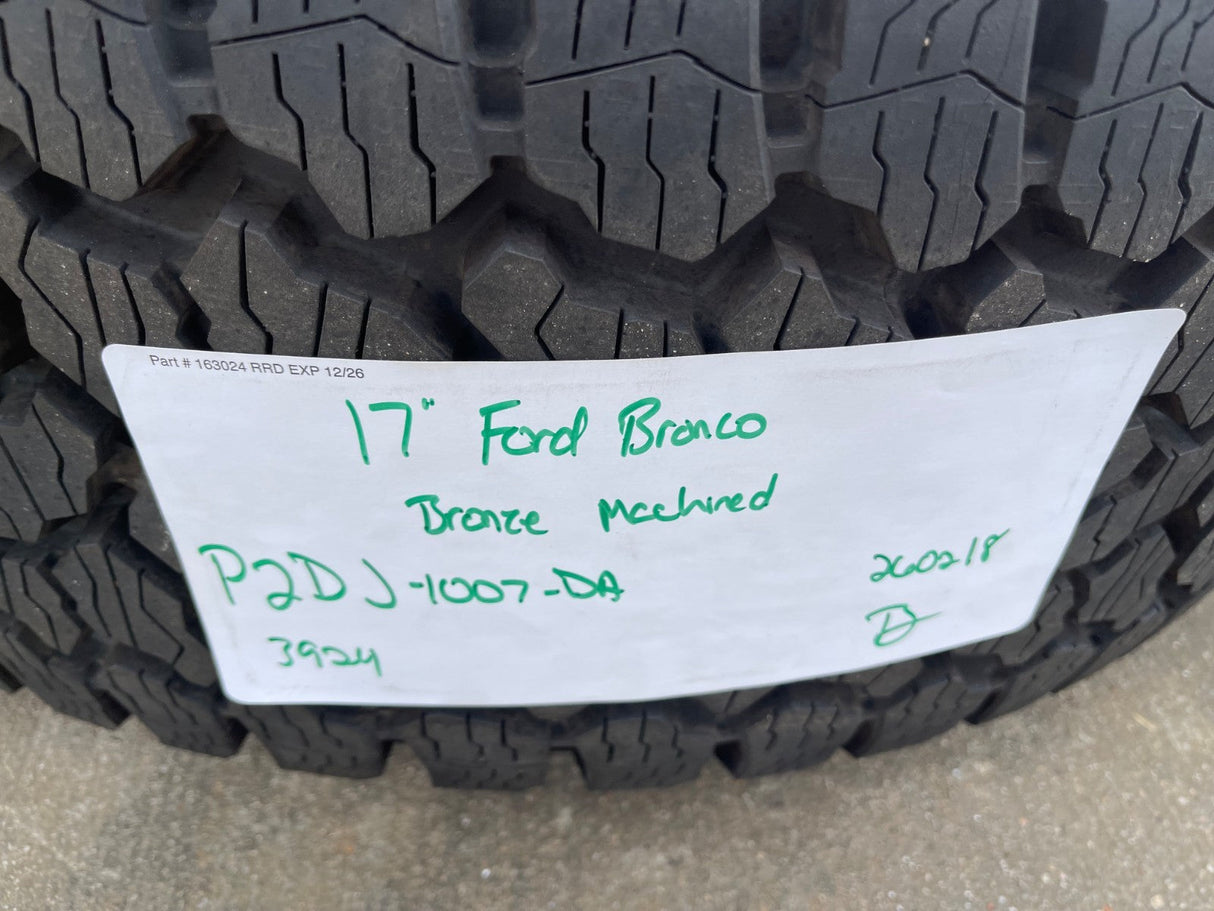 17" Ford Bronco HERITAGE Edition wheels rims BRONZE 2025 2026 GOODYEAR 35" NEW Texas Truck Tire