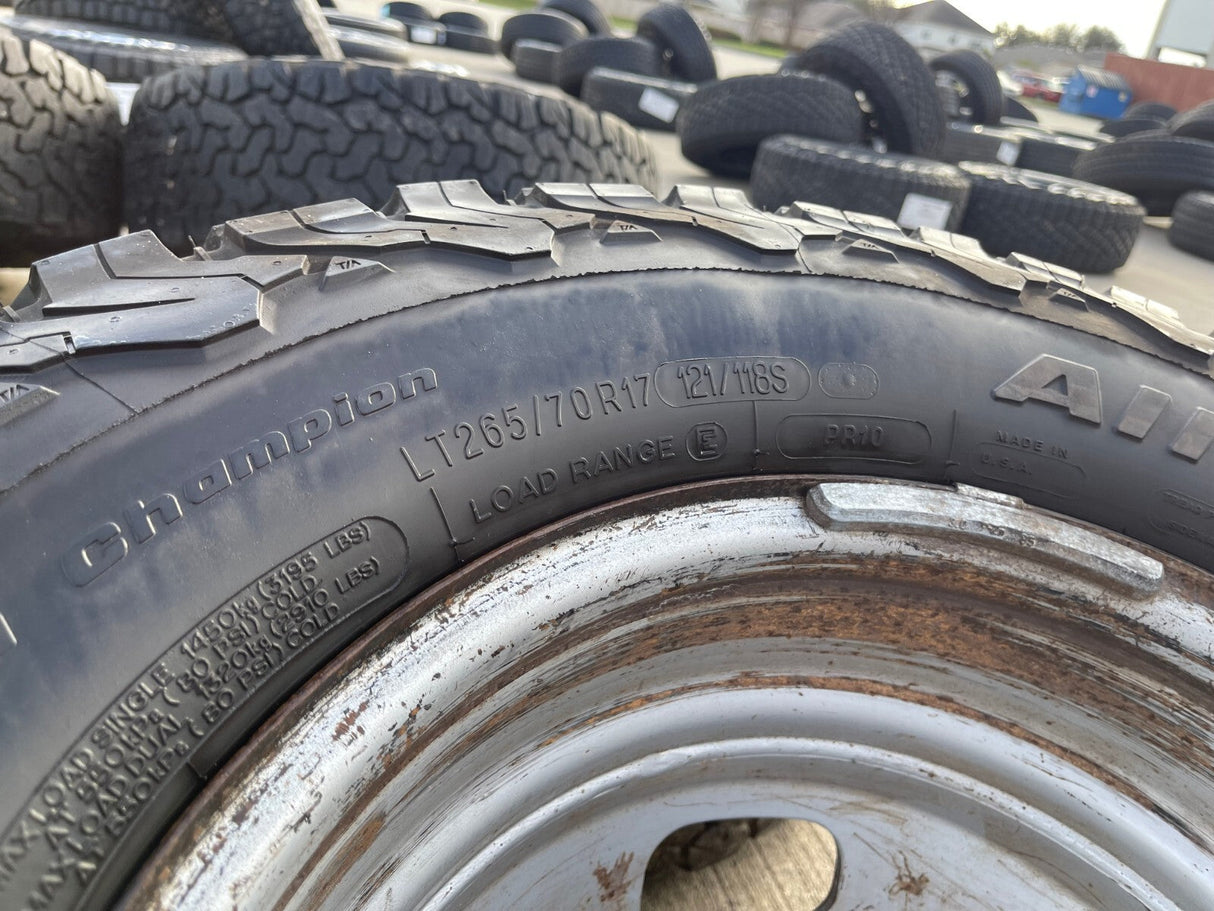 (6) 17" Ford F-350 Dually OEM rims wheels 3615 99016 tires BFG KO2 A/T Texas Truck Tire