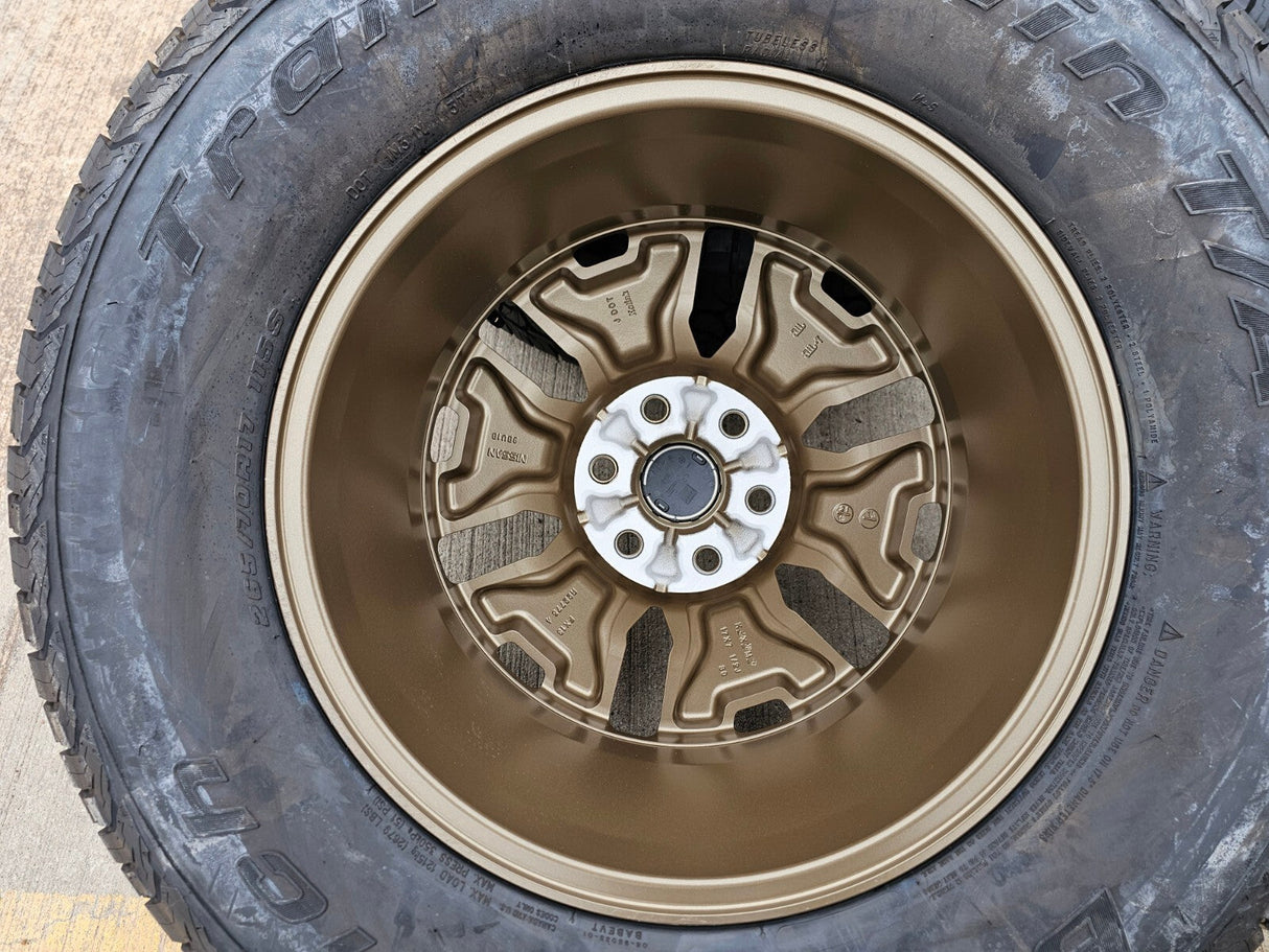 17" Nissan Frontier OEM BRONZE Desert Runner 62832 wheels rims 2025 2026 NEW Texas Truck Tire