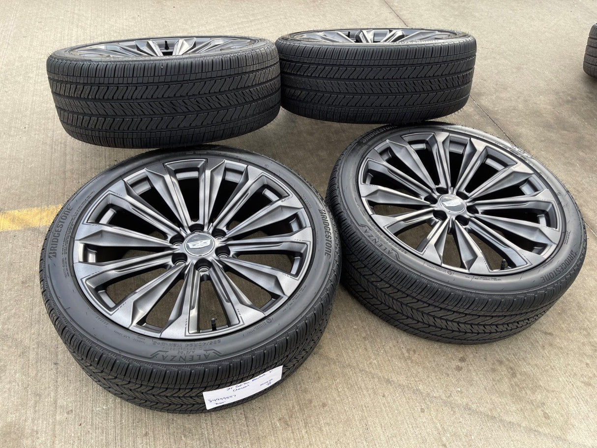 24" Cadillac Escalade V OEM wheels rims tires 2022 2023 2024 2025 2026 Texas Truck Tire