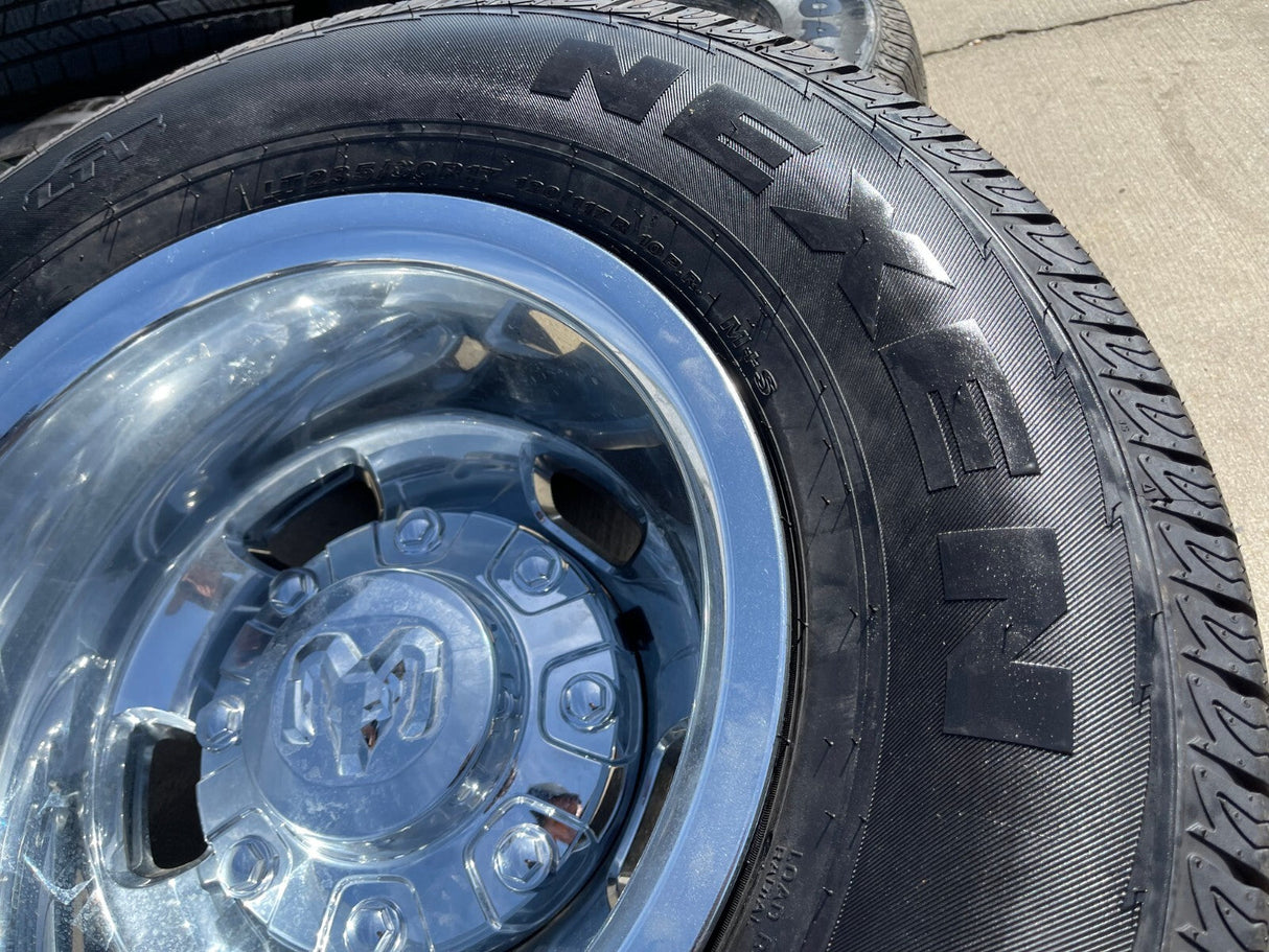17" Dodge Ram 3500 Dually 8x200 wheels rims 2703 2704 OEM 2024 2025 2026 NEW Texas Truck Tire