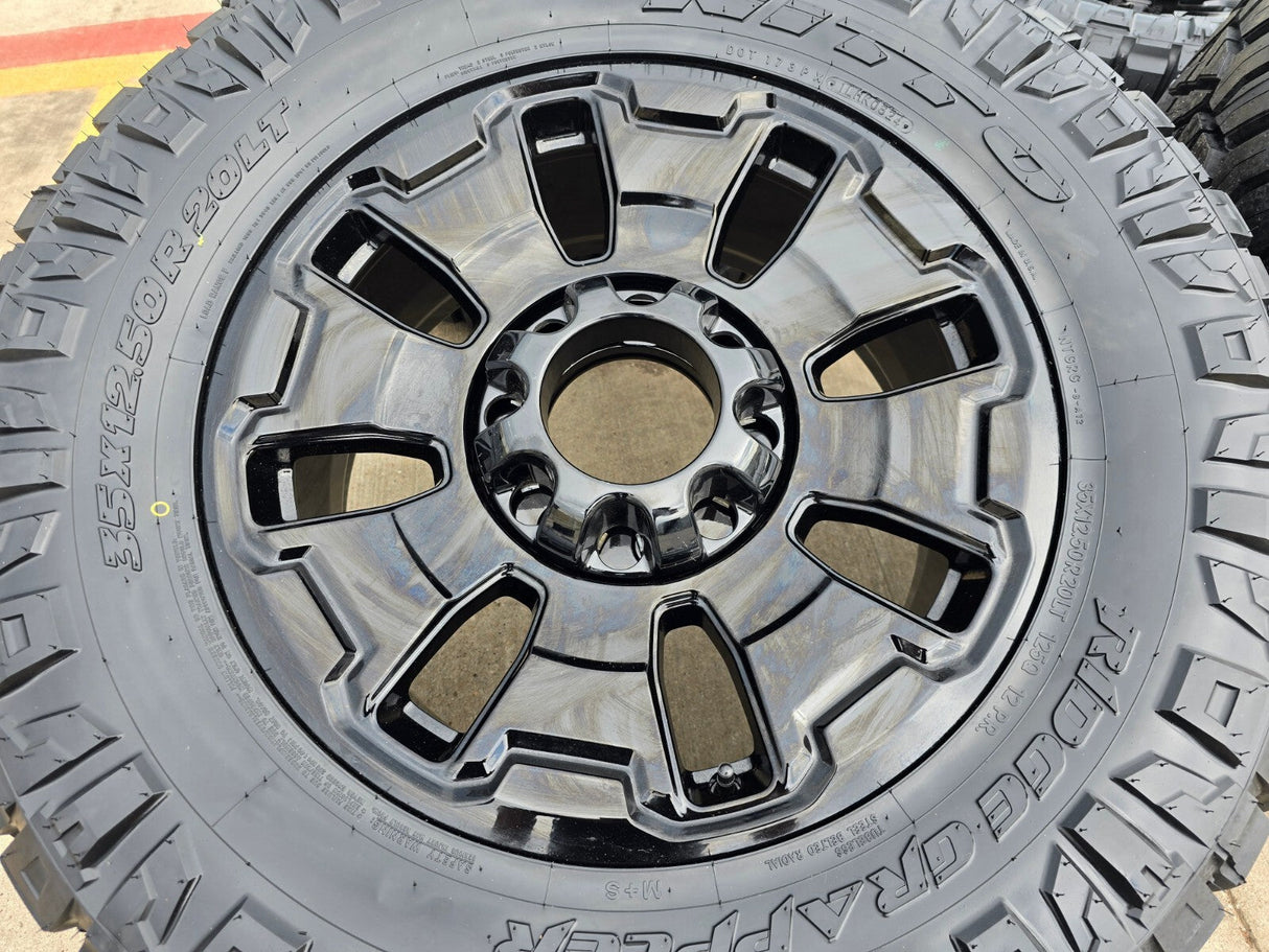 20" Ford F-250 F-350 OEM Limited Tremor 10487 wheels rims 2025 2026 NEW 35" Texas Truck Tire