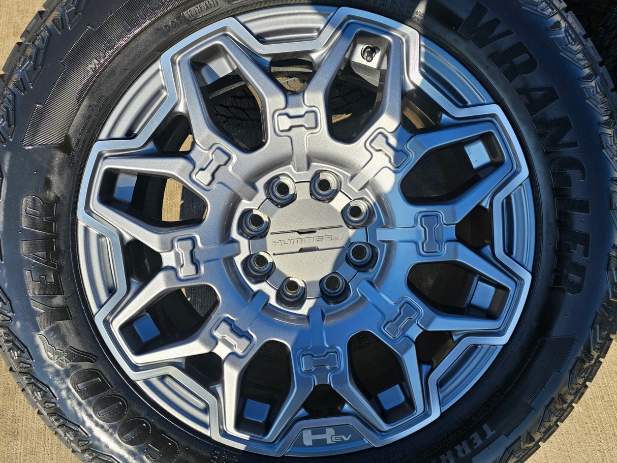 22" Hummer EV HEV 2500 OEM 8x165 14094 wheels rims 2024 2025 2026 NEW GOODYEAR Texas Truck Tire