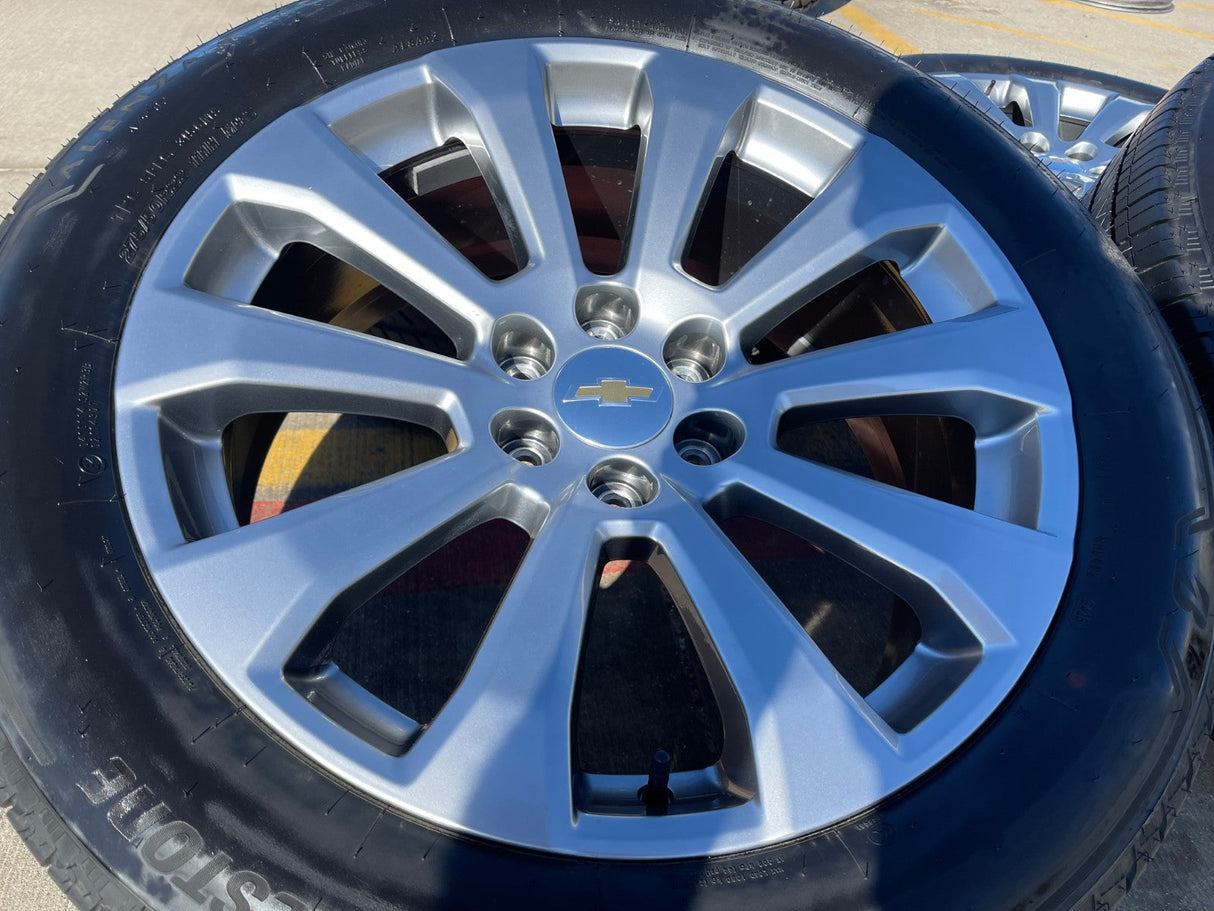 22" Chevy Silverado High Country OEM 5922 wheels rims Tahoe 2024 2025 2026 NEW Texas Truck Tire